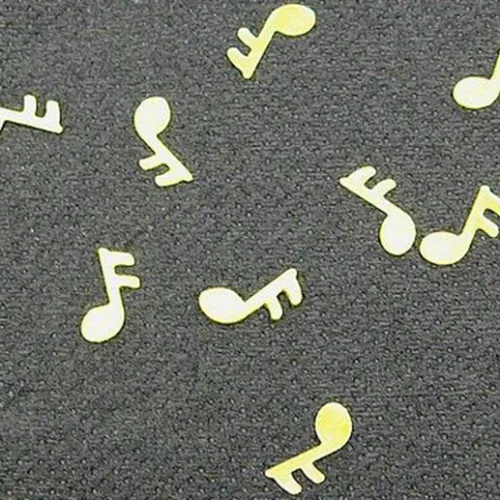 Photo du produit Confettis de table forme note de musique dorés 10 gr