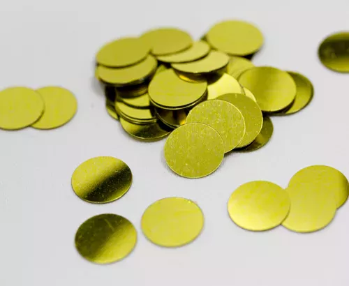 Photo du produit Confettis de table ronds or