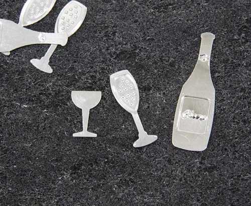 Photo du produit Confettis de table champagne argentés 10g