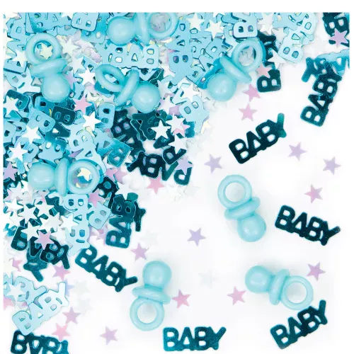 Photo du produit Confettis tétine baby bleu 14 g