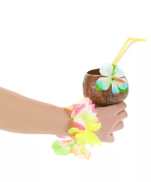 Photo du produit Coupe Hawaï noix de coco fleur bleue