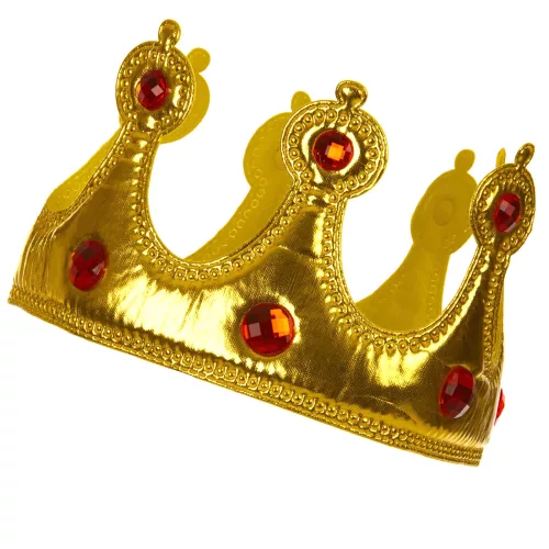 Photo du produit Couronne dorée souple adulte