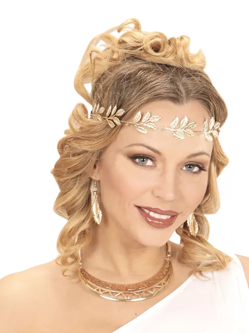 Photo du produit Couronne fine laurier dorée adulte