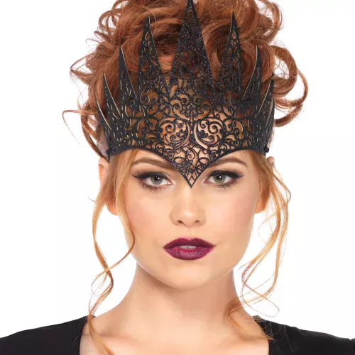 Photo du produit Couronne maléfique noire femme Halloween