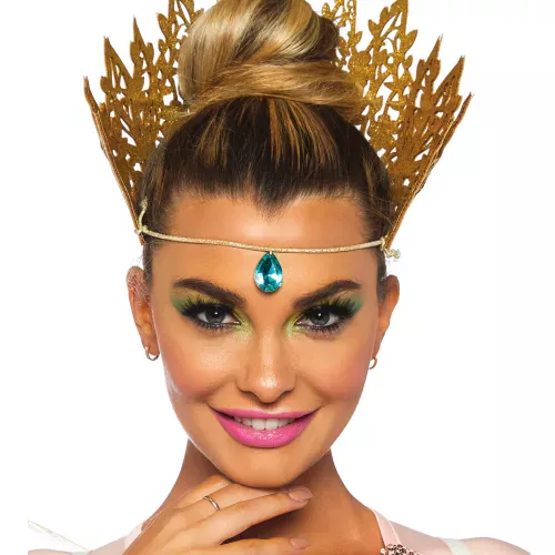 Photo du produit Couronne reine dorée sexy femme