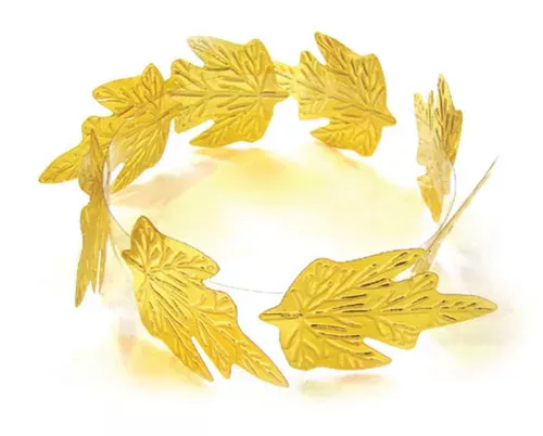 Photo du produit Couronne laurier dorée adulte