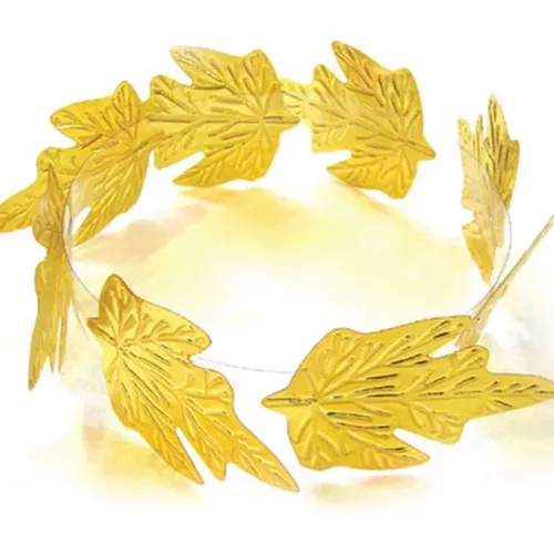 Photo du produit Couronne laurier dorée adulte