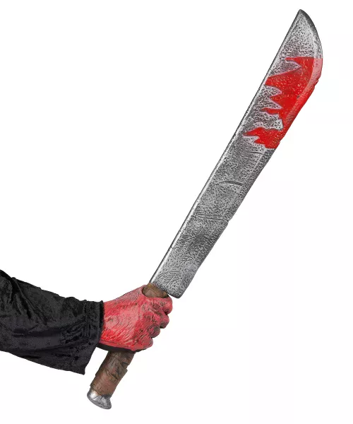 Photo du produit Couteau ensanglanté Halloween en plastique