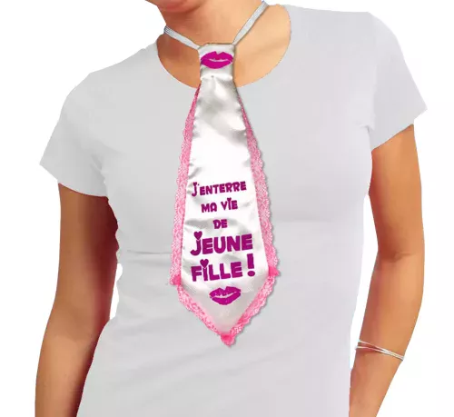 Photo du produit Cravate enterrement de vie de jeune fille adulte