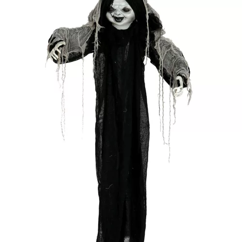 Photo du produit Décoration à accrocher Halloween poupée zombie 120cm
