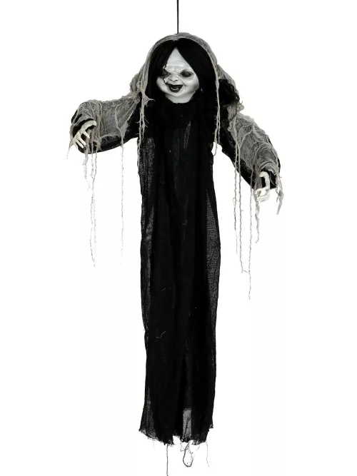 Photo du produit Décoration à accrocher Halloween poupée zombie 120cm