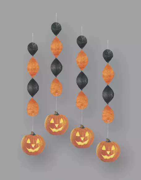 Photo du produit Décorations à suspendre citrouille Halloween