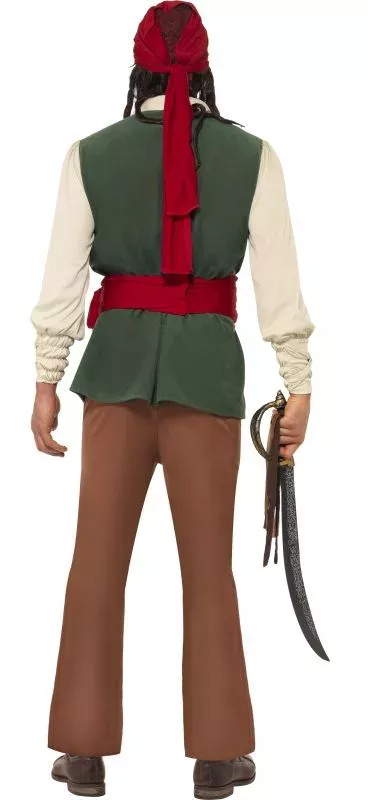 Photo du produit Déguisement pirate beige et vert homme