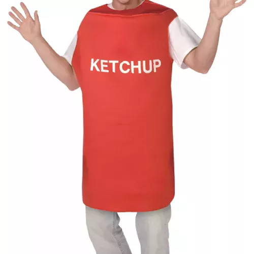 Photo du produit Déguisement pot de ketchup adulte