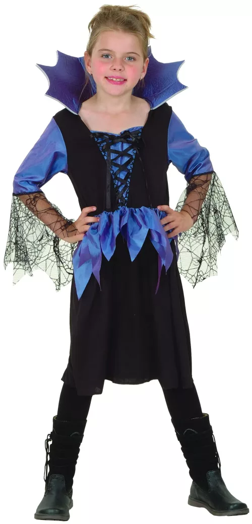 Photo du produit Déguisement bleu reine araignée fille