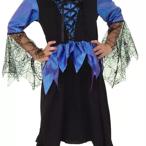 Photo du produit Déguisement bleu reine araignée fille