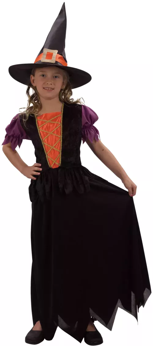 Photo du produit Déguisement sorcière fille avec chapeau