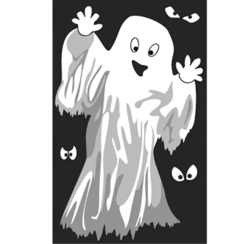 Photo du produit Décoration de fenêtre Fantômes ou Squelettes Halloween