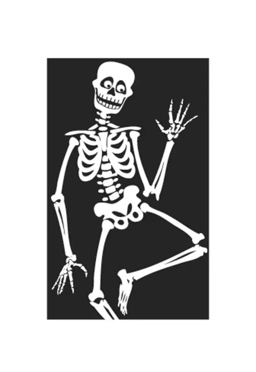 Photo du produit Décoration de fenêtre Fantômes ou Squelettes Halloween