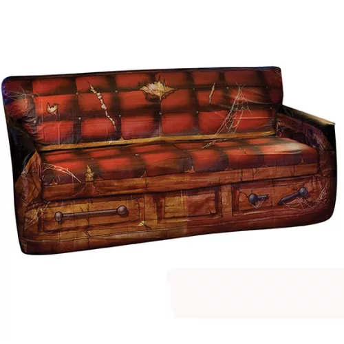 Photo du produit Décoration plastique squelette canapé 75 x 150 cm Halloween