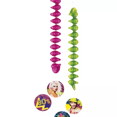 Photo du produit Décorations à suspendre 80's Party 60 cm