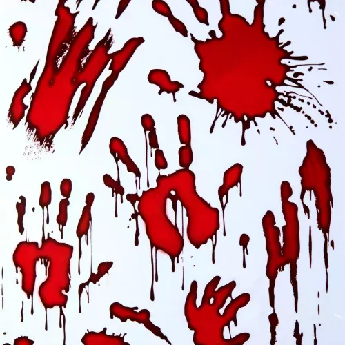 Photo du produit Stickers mains ensanglantées Halloween