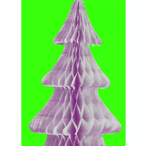 Photo du produit Découpe papier ignifugé sapin blanc 24 cm