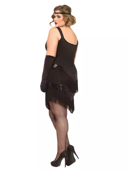 Photo du produit Déguisement années 20 avec franges et sequins femme