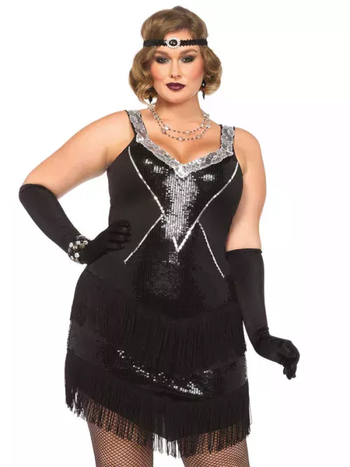 Photo du produit Déguisement années 20 avec franges et sequins femme