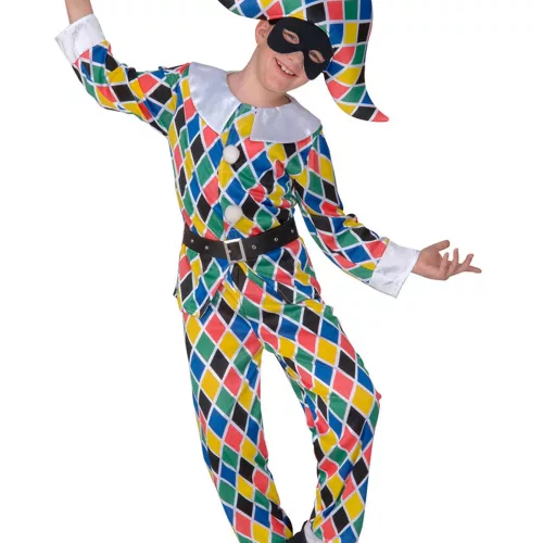 Photo du produit Déguisement arlequin multicolore enfant