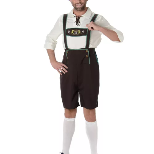 Photo du produit Déguisement Bavarois salopette marron homme