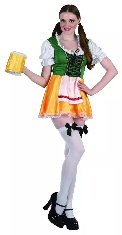 Photo du produit Déguisement bavaroise jaune et verte femme