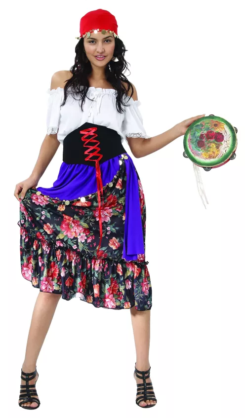 Photo du produit Déguisement bohémienne fleurie femme