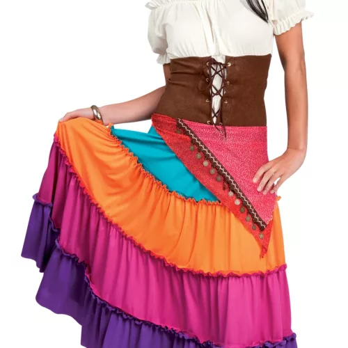 Photo du produit Déguisement bohémienne multicolore femme