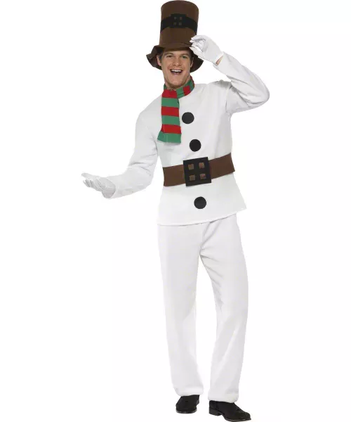Photo du produit Déguisement bonhomme de neige blanc adulte