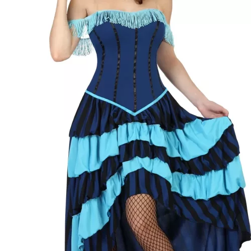 Photo du produit Déguisement cabaret années 20 bleu femme
