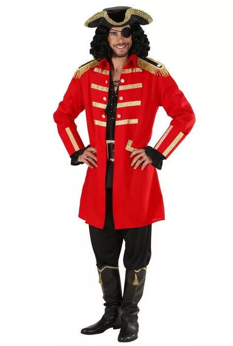 Photo du produit Déguisement capitaine pirate rouge homme