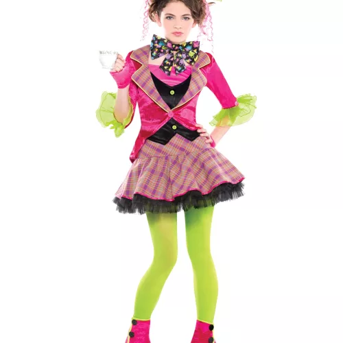 Photo du produit Déguisement chapelier fou rose fille