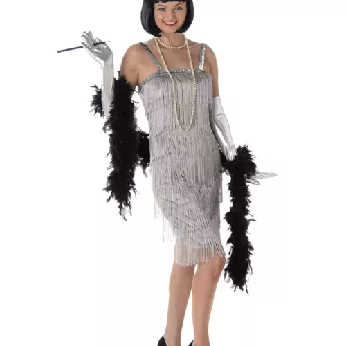 Photo du produit Déguisement charleston argent femme