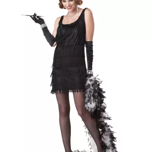 Photo du produit Déguisement Charleston noir brillant femme