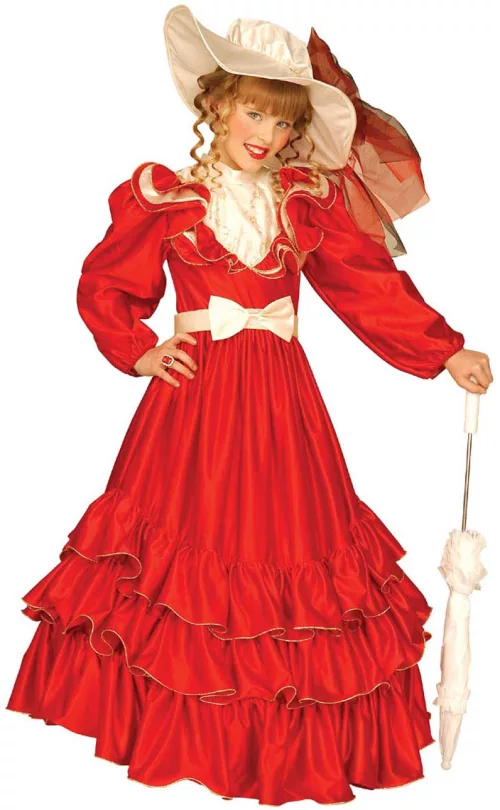 Photo du produit Déguisement marquise rouge fille