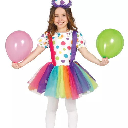 Photo du produit Déguisement clown à pois et tutu fille
