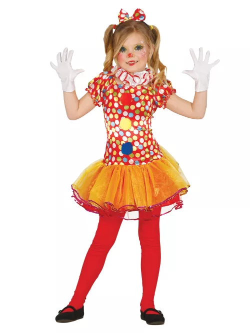 Photo du produit Déguisement clown multicolore avec tutu fille