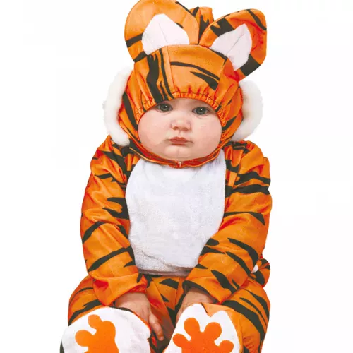 Photo du produit Déguisement combinaison tigre orange et noir bébé