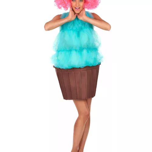 Photo du produit Déguisement cupcake turquoise femme