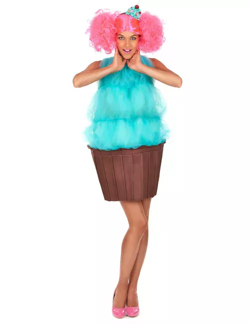 Photo du produit Déguisement cupcake turquoise femme