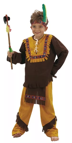 Photo du produit Déguisement indien marron et ocre garçon