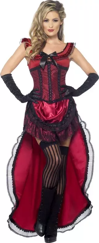 Photo du produit Déguisement danseuse saloon sexy rouge femme