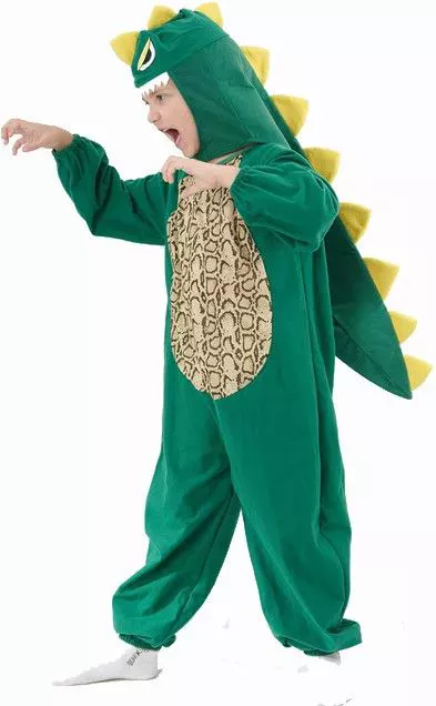 Photo du produit Déguisement dinosaure vert et jaune enfant
