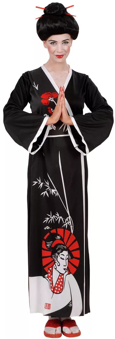 Photo du produit Déguisement geisha femme noir et blanc